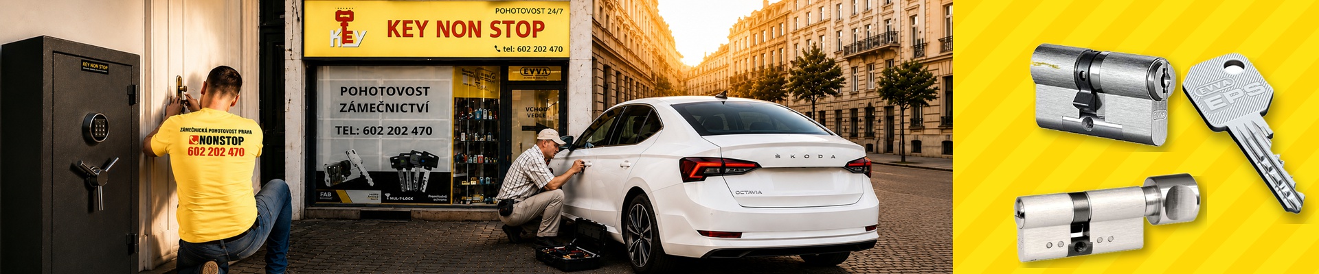 Úvodní obrázek Zámečnictví KEY NON STOP s.r.o.