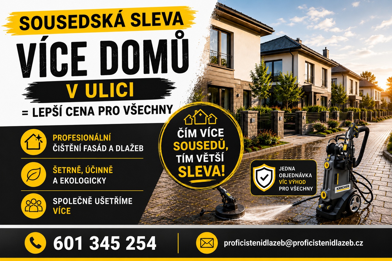 SOUSEDSKÁ SLEVA PRO CELOU ULICI