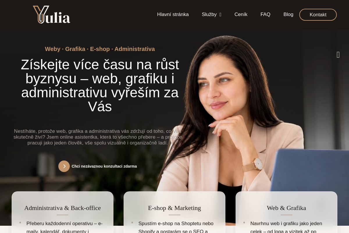 Yulia – virtuální asistentka