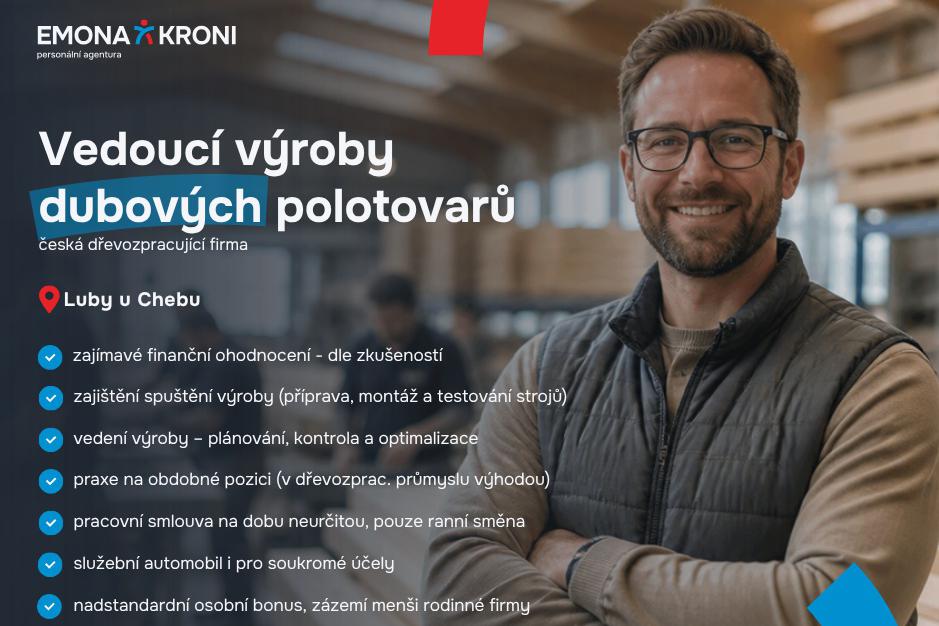 Vedoucí výroby | 1 směna | služební automobil