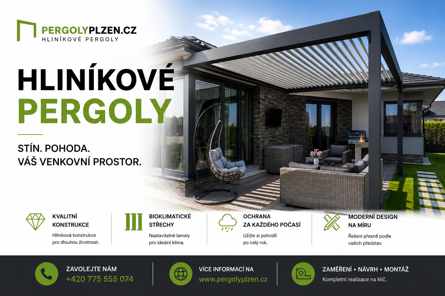 Hliníkové Pergoly