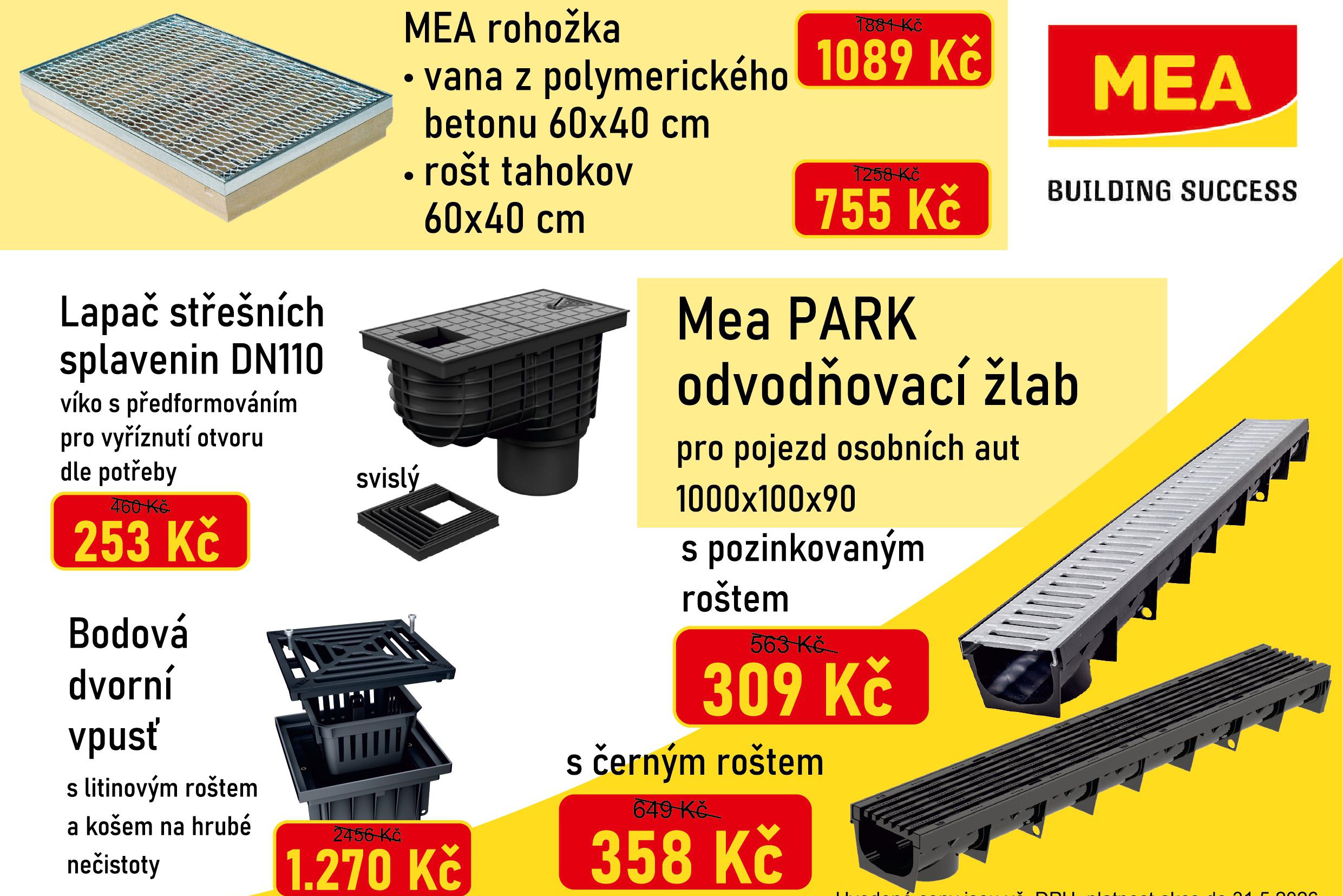 Odvodňovací prvky Mea
