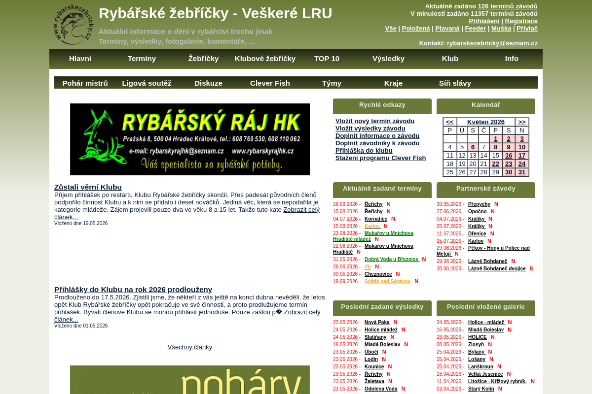 Rybářské žebříčky z.s.