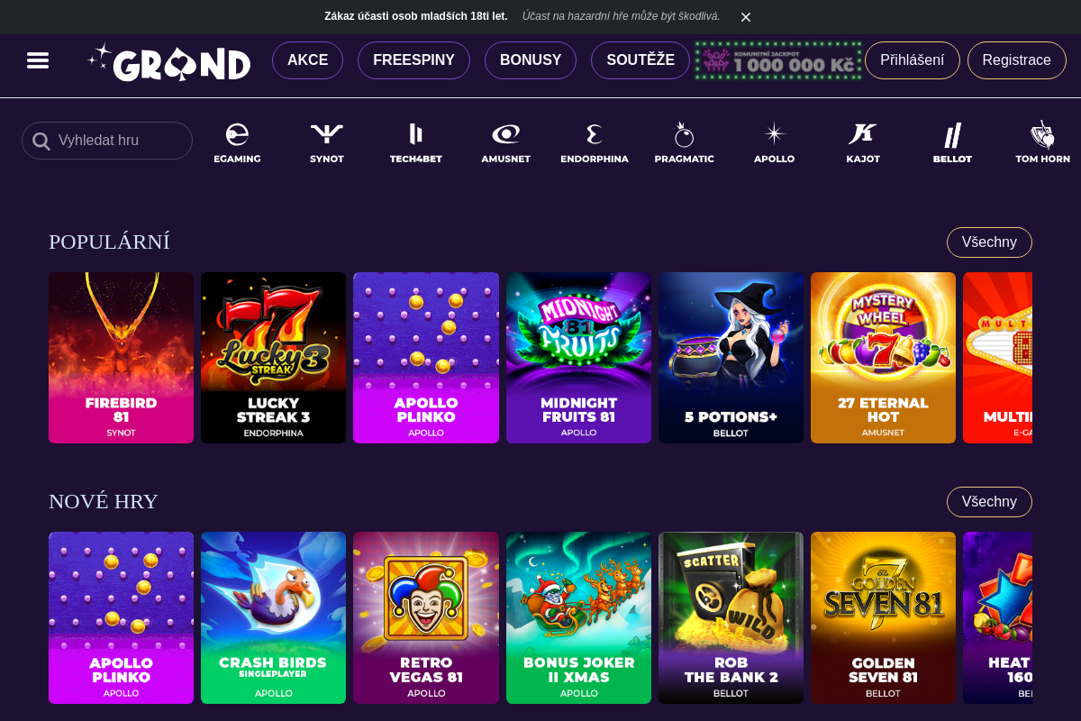 Grandwin.cz Online Casino