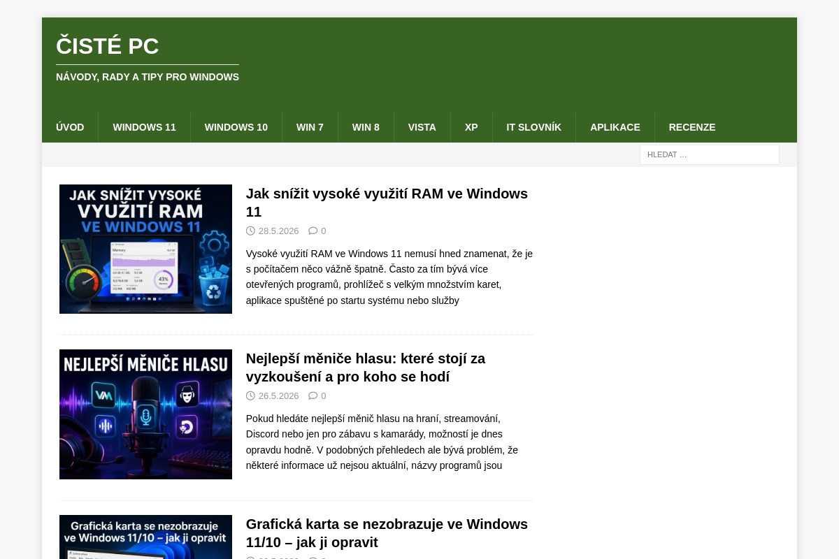 Čisté PC