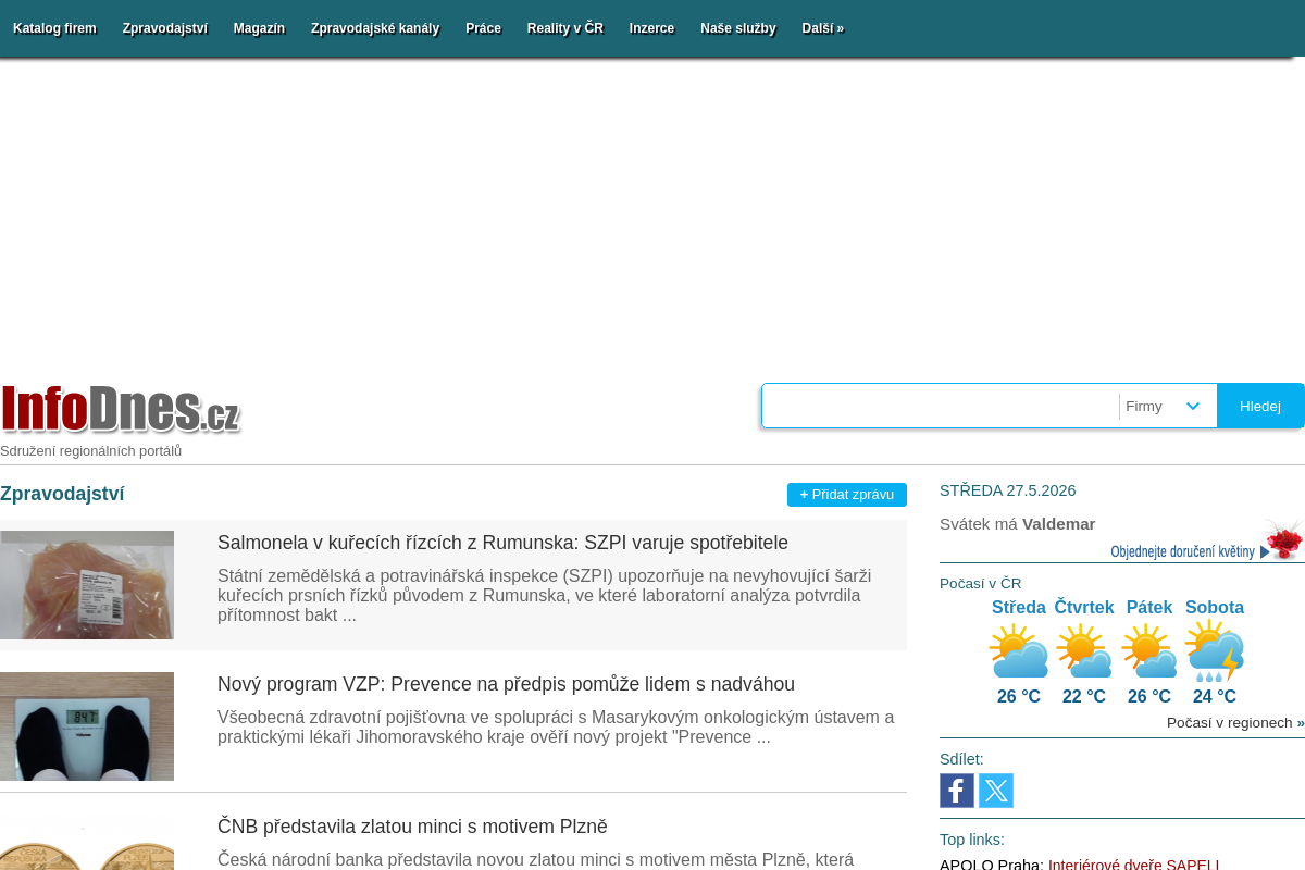 InfoDnes.cz - Sdružení regionálních portálů