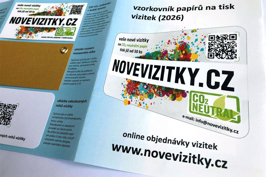 Nový vzorník vizitek