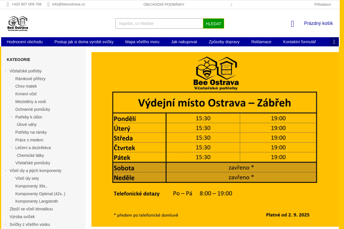 Bee Ostrava - Včelařské potřeby