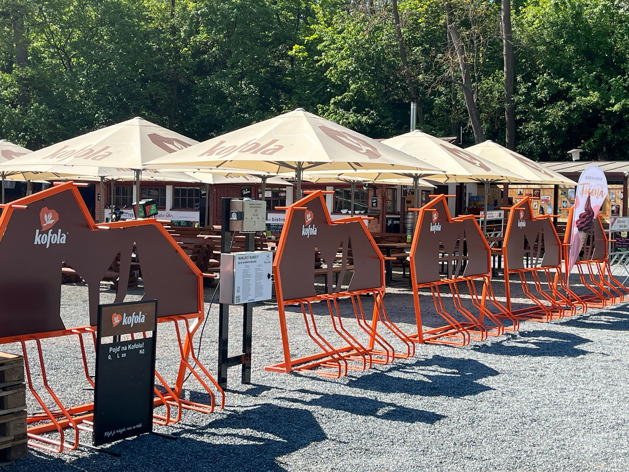 Nabíjecí stanice Bistro Okoř