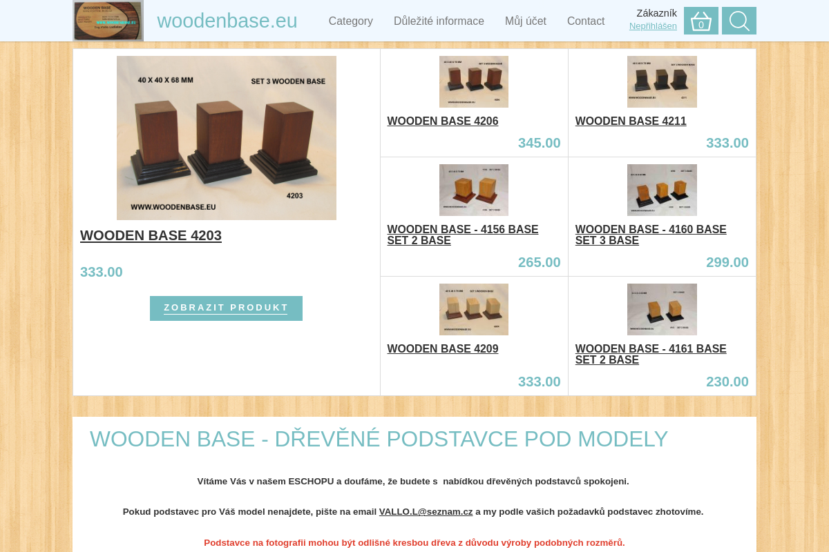 WOODEN BASE SET