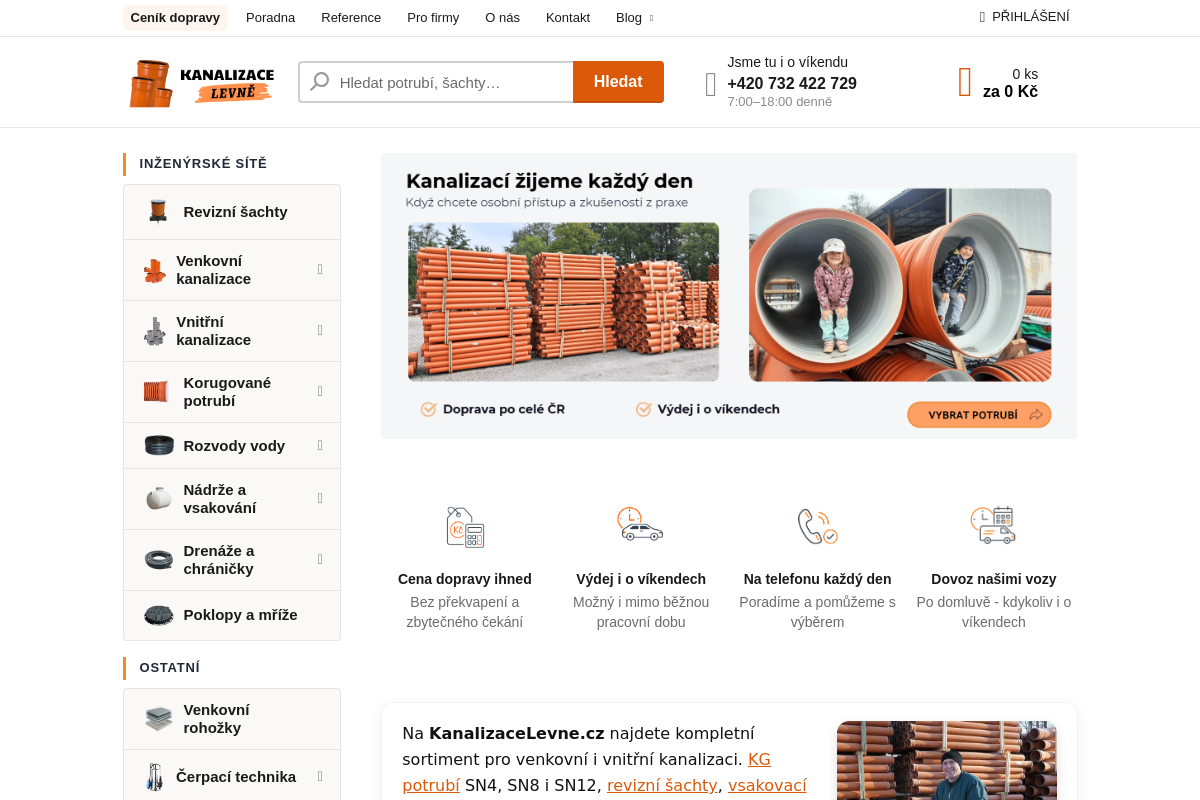 Kanalizacelevne.cz