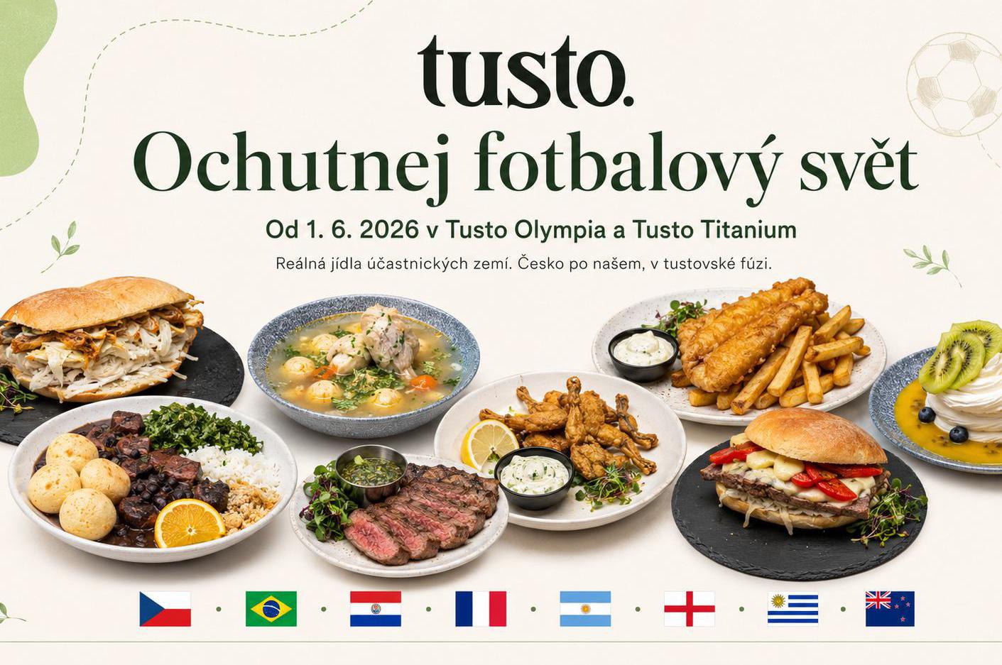 Ochutnej fotbalový svět v Tustu.