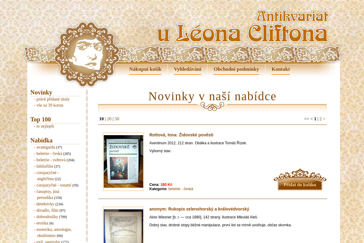 Antikvariát u Léona Cliftona