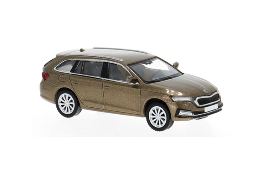 Škoda Octavia IV kombi tmavě hnědá 2019 1:87