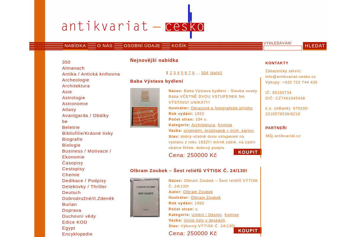 Antikvariat-cesko.cz