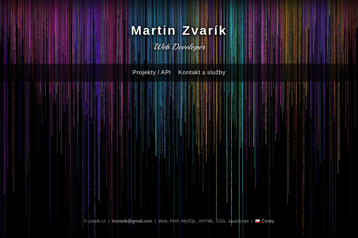 Martin Zvarík - Web Programátor