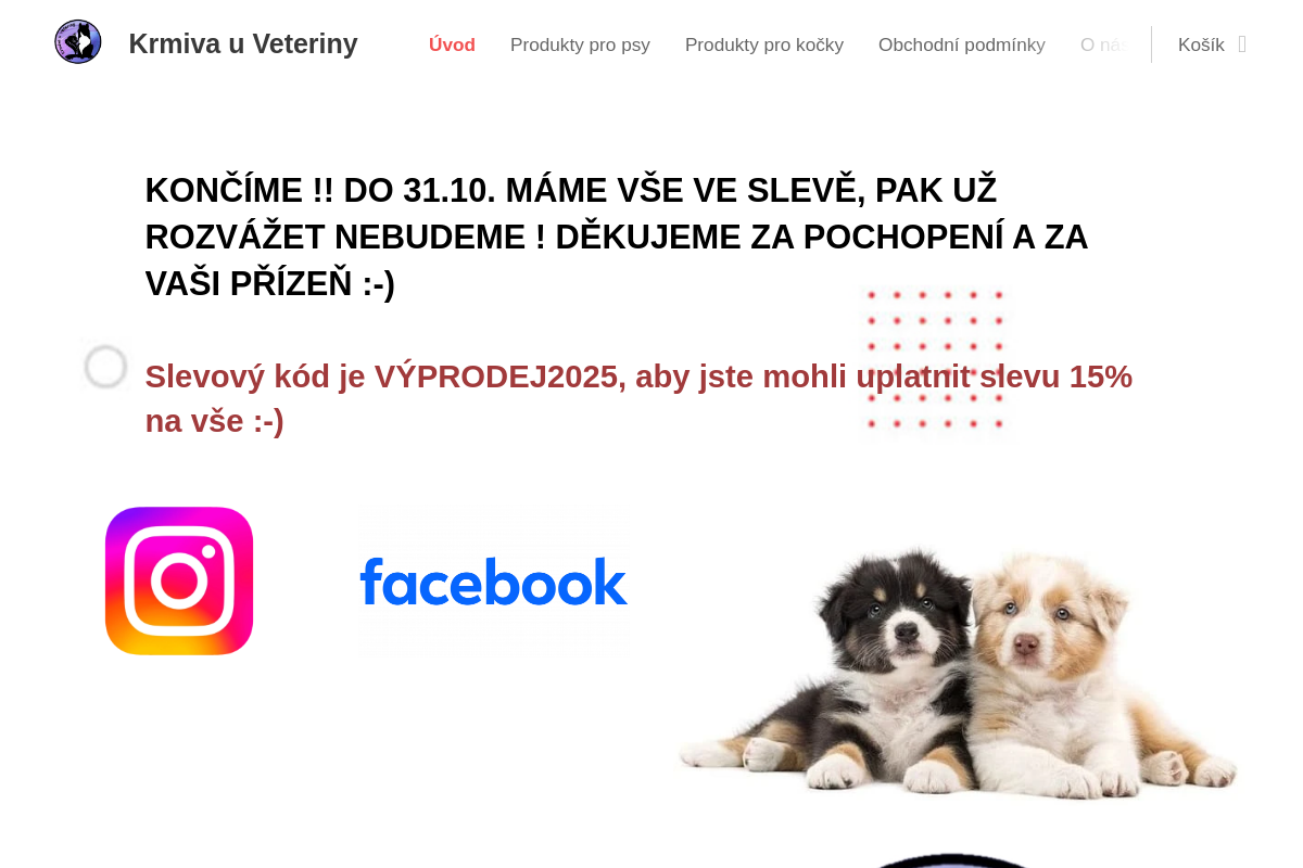 Krmiva u Veteriny
