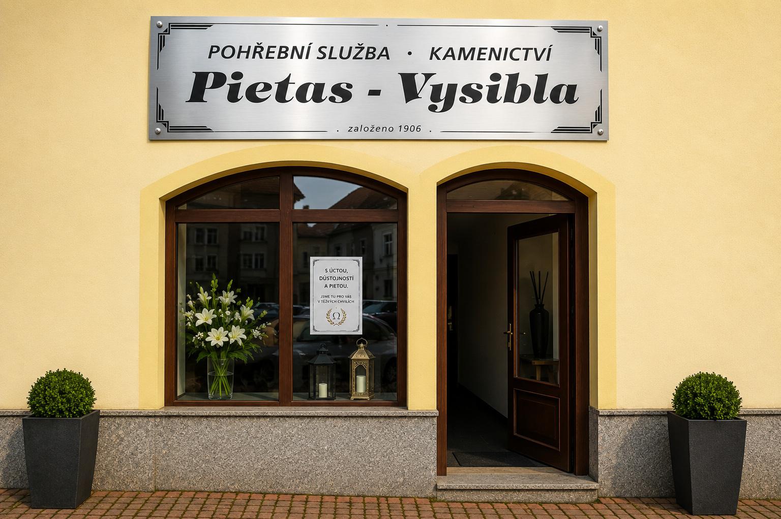 Pohřební služba Pietas - Vysibla Jaroměřice nad Rokytnou