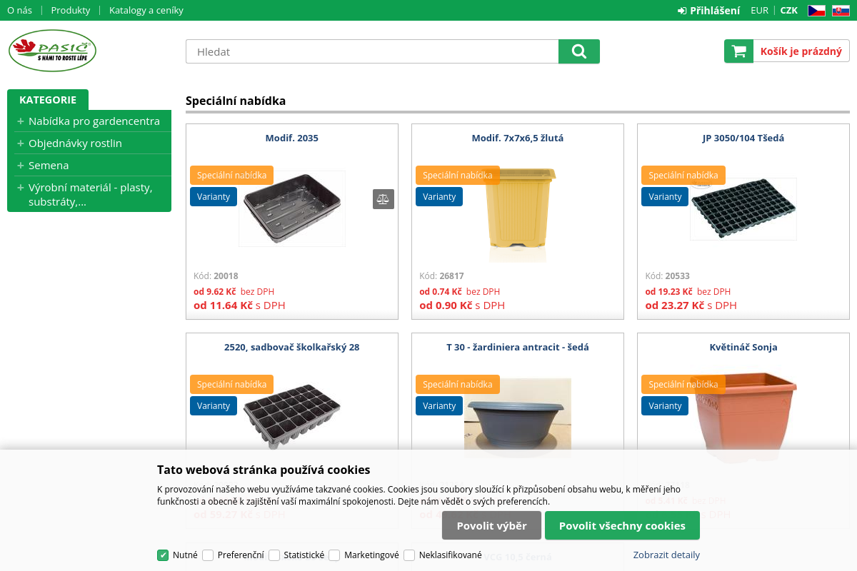 Pasič - Vše pro zahradnictví