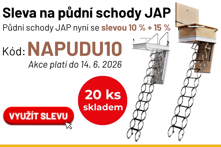 PŮDNÍ SCHODY JAP až s 25% SLEVOU