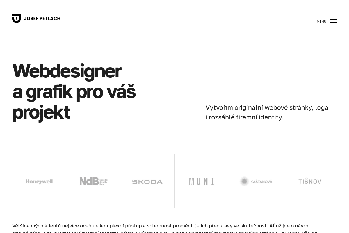Tvorba webů a grafika Josef Petlach