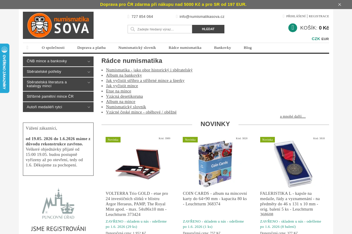 Numismatika SOVA