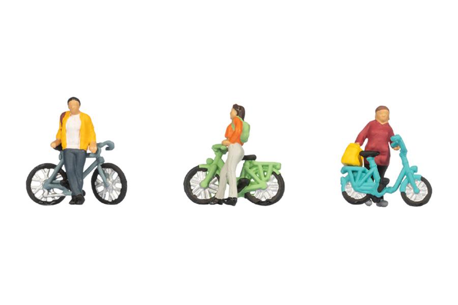 Postavičky cyklistů s koly