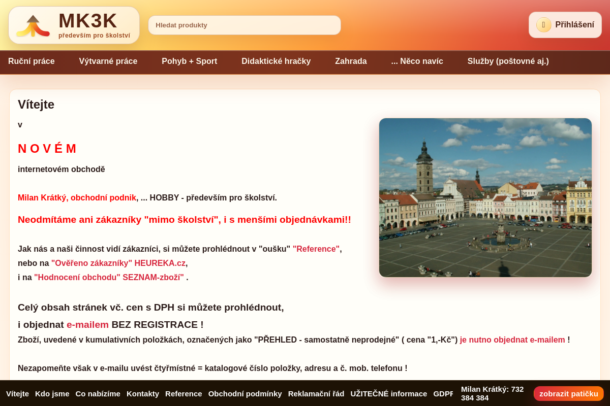 Mk3k.cz - Milan Krátký, HOBBY ... především pro školství
