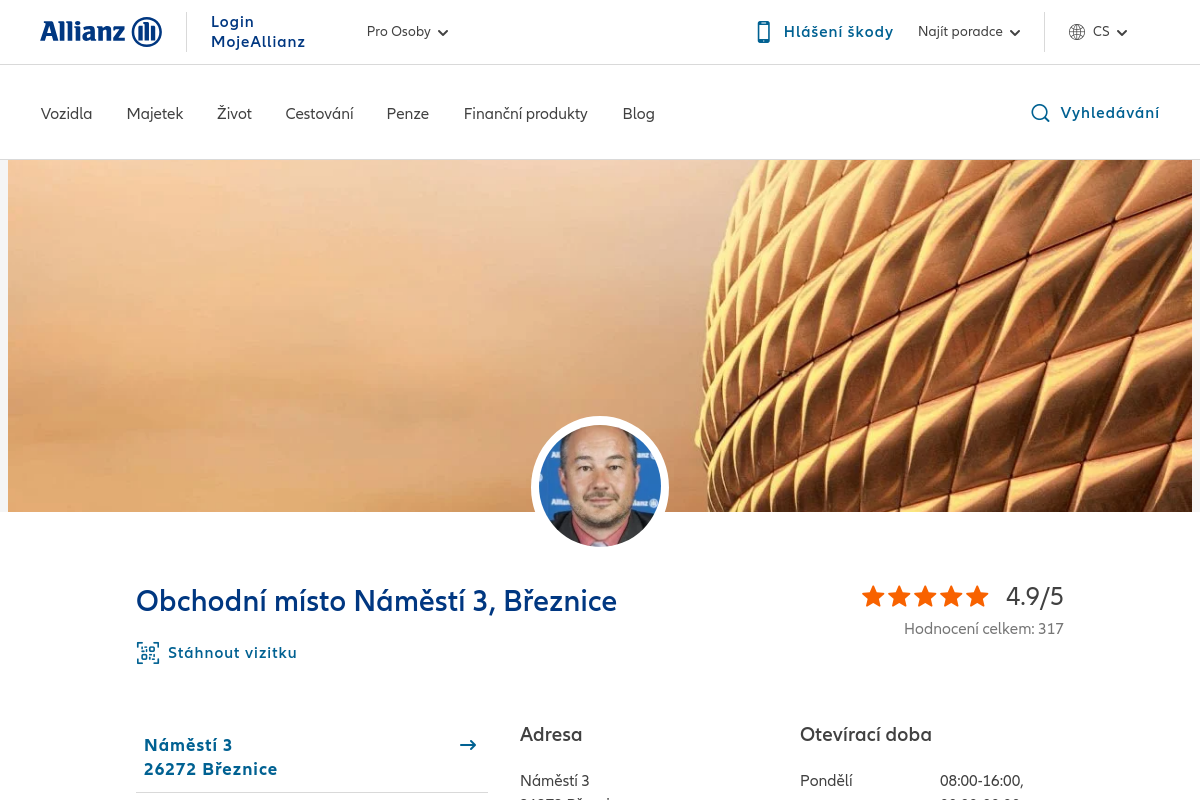 Allianz pojišťovna - Jiří Hovorka foto 1
