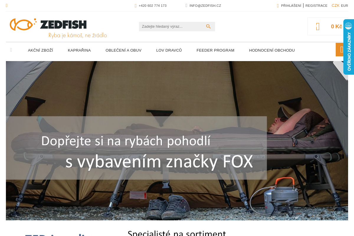 ZEDFISH - Rybářská speciálka FOX