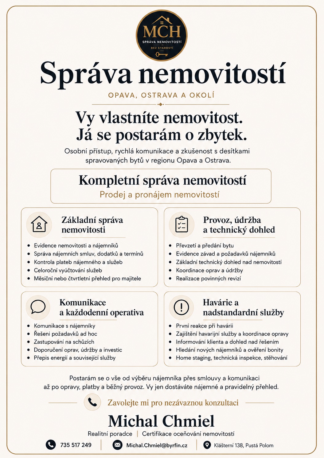 Michal Chmiel | Správa nemovitostí a Realitní služby foto 2