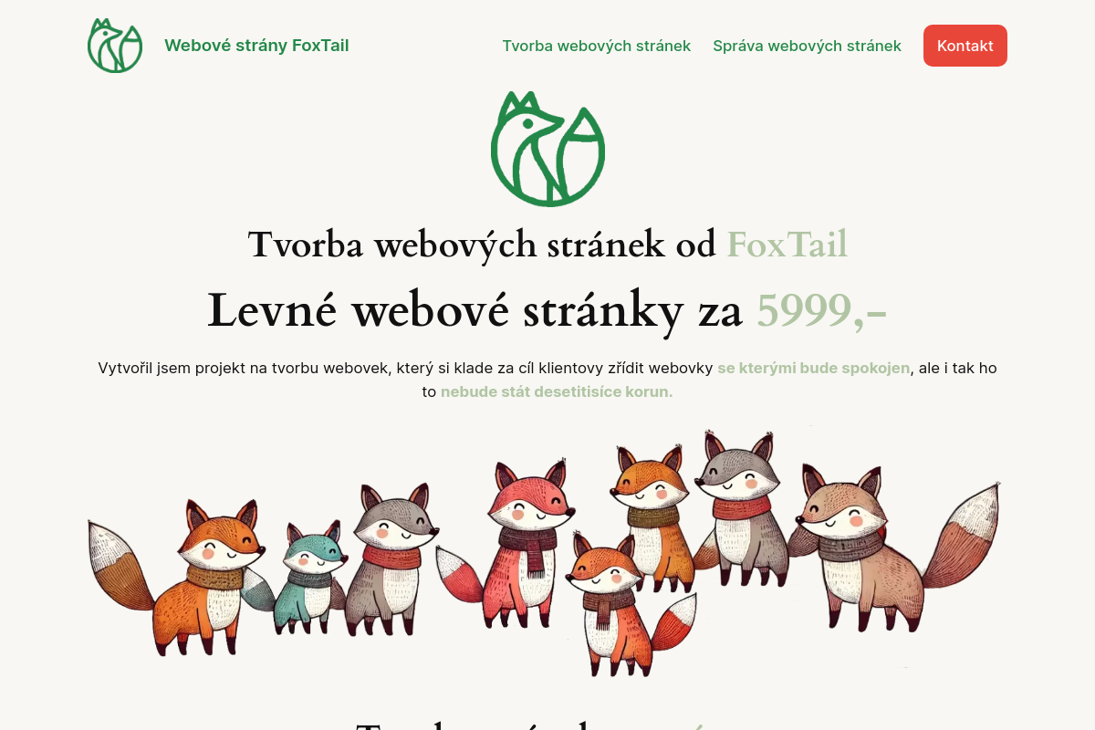 Webovky FoxTail