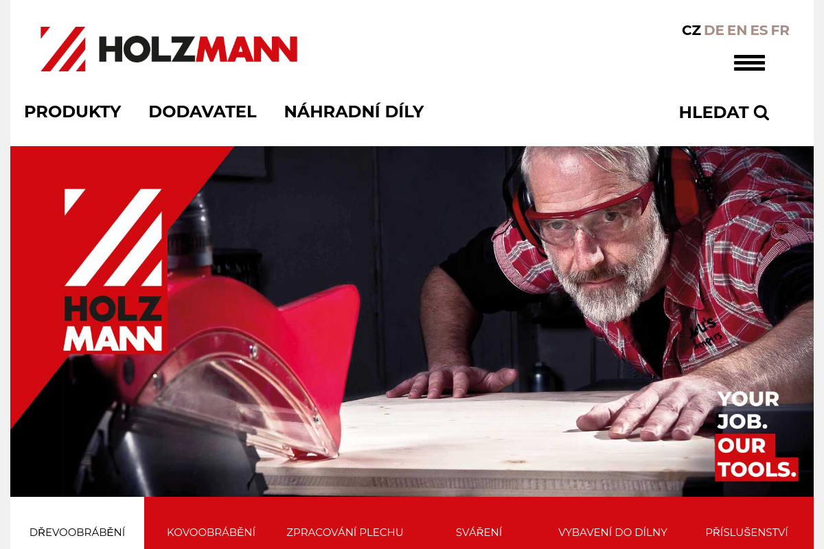 Holzmann-maschinen.at/CZ foto 1