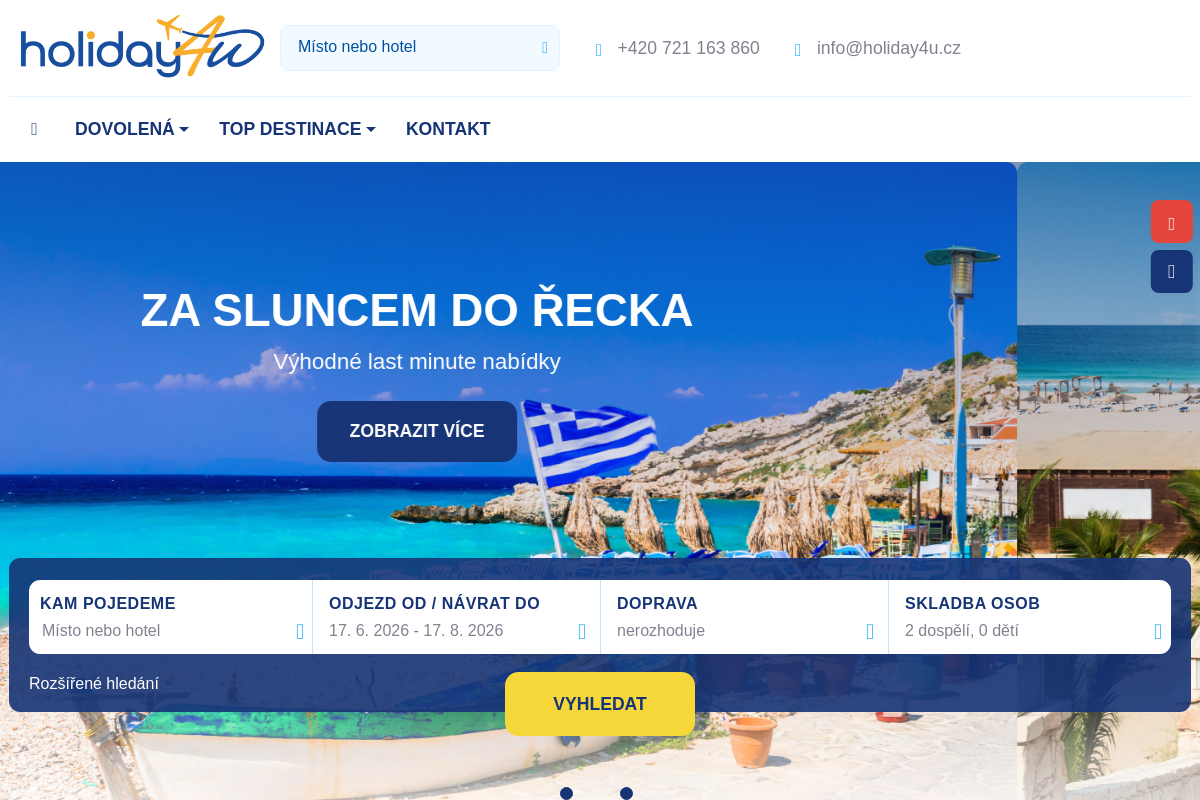 Cestovní agentura Holiday4u