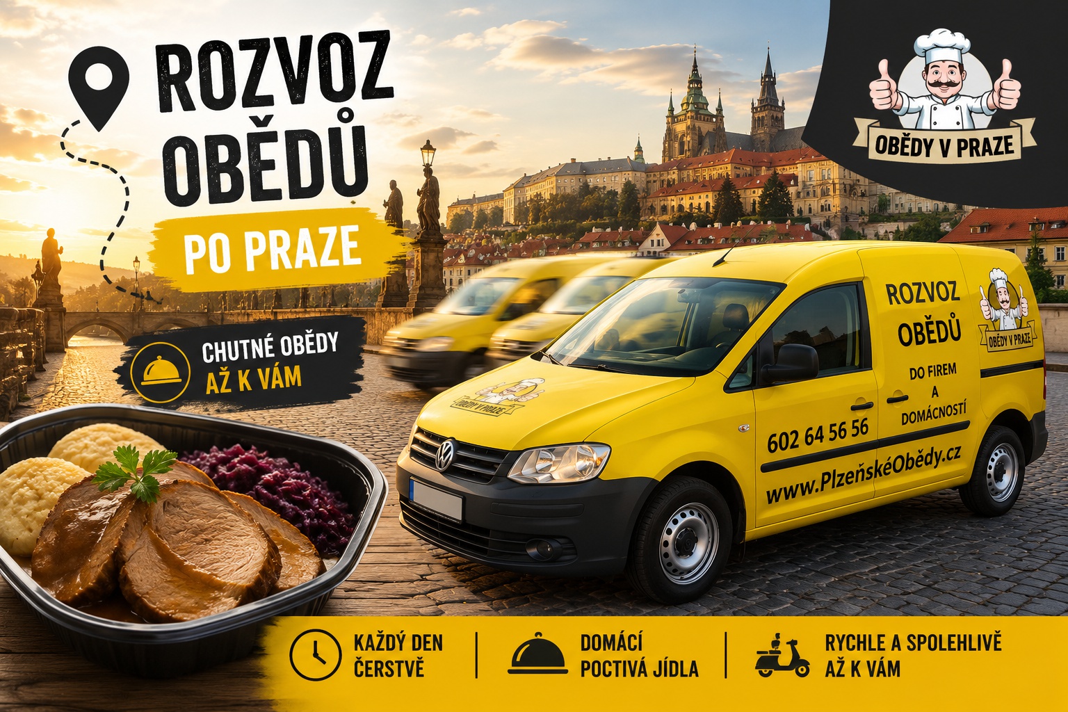 Rozvoz jídel do firem a domácností