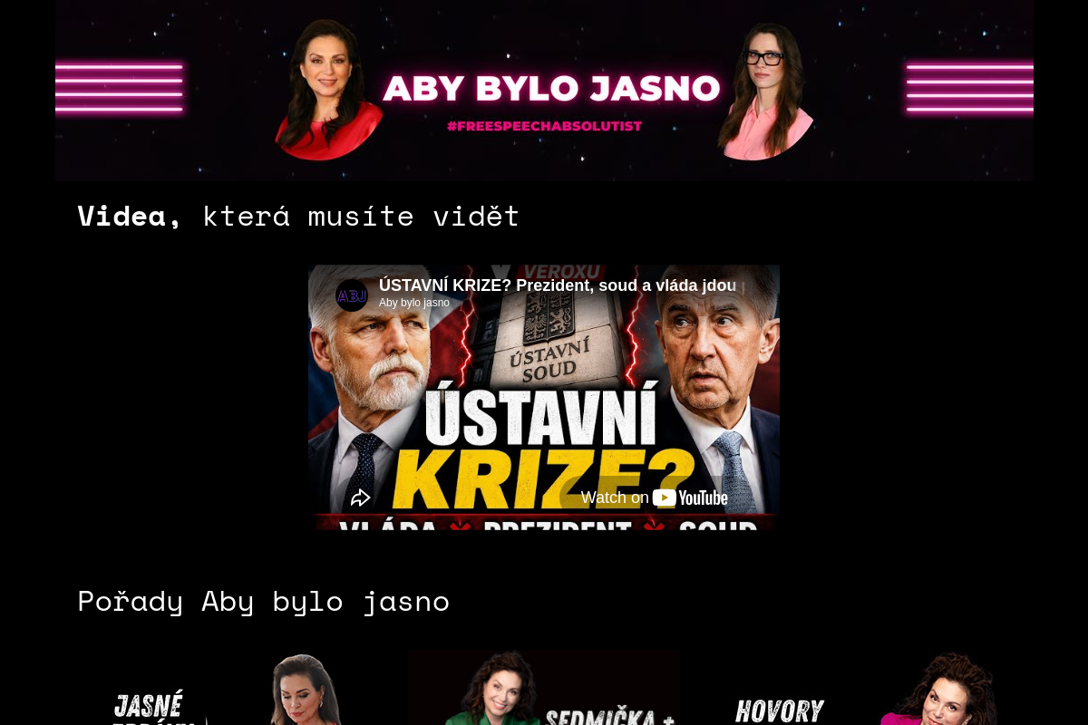 Aby bylo jasno