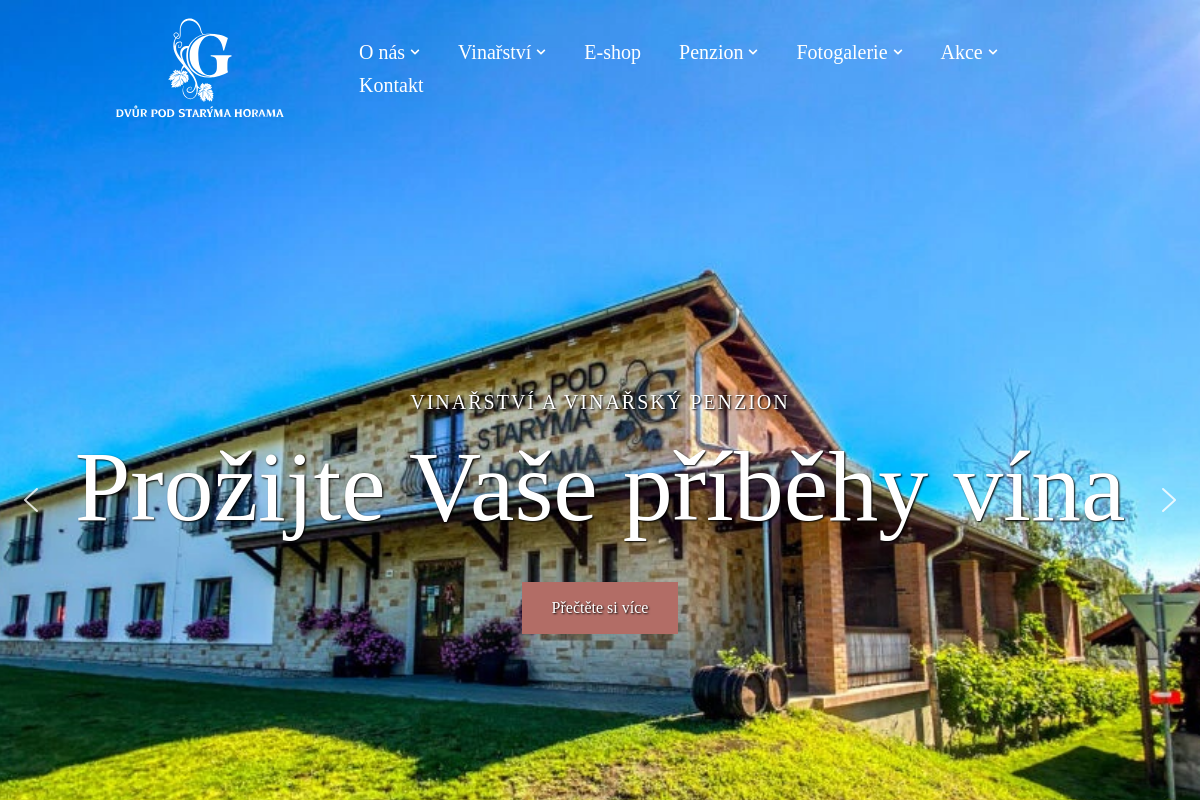 VINAŘSTVÍ - DVŮR POD STARÝMA HORAMA, s.r.o.