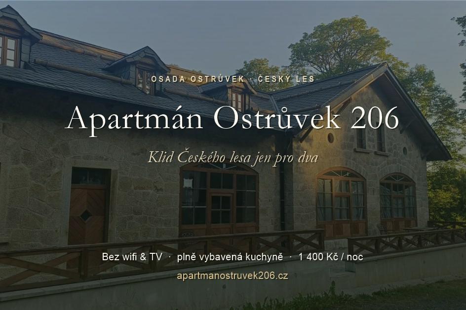 Apartmán Ostrůvek 206 – romantický útěk v Českém l
