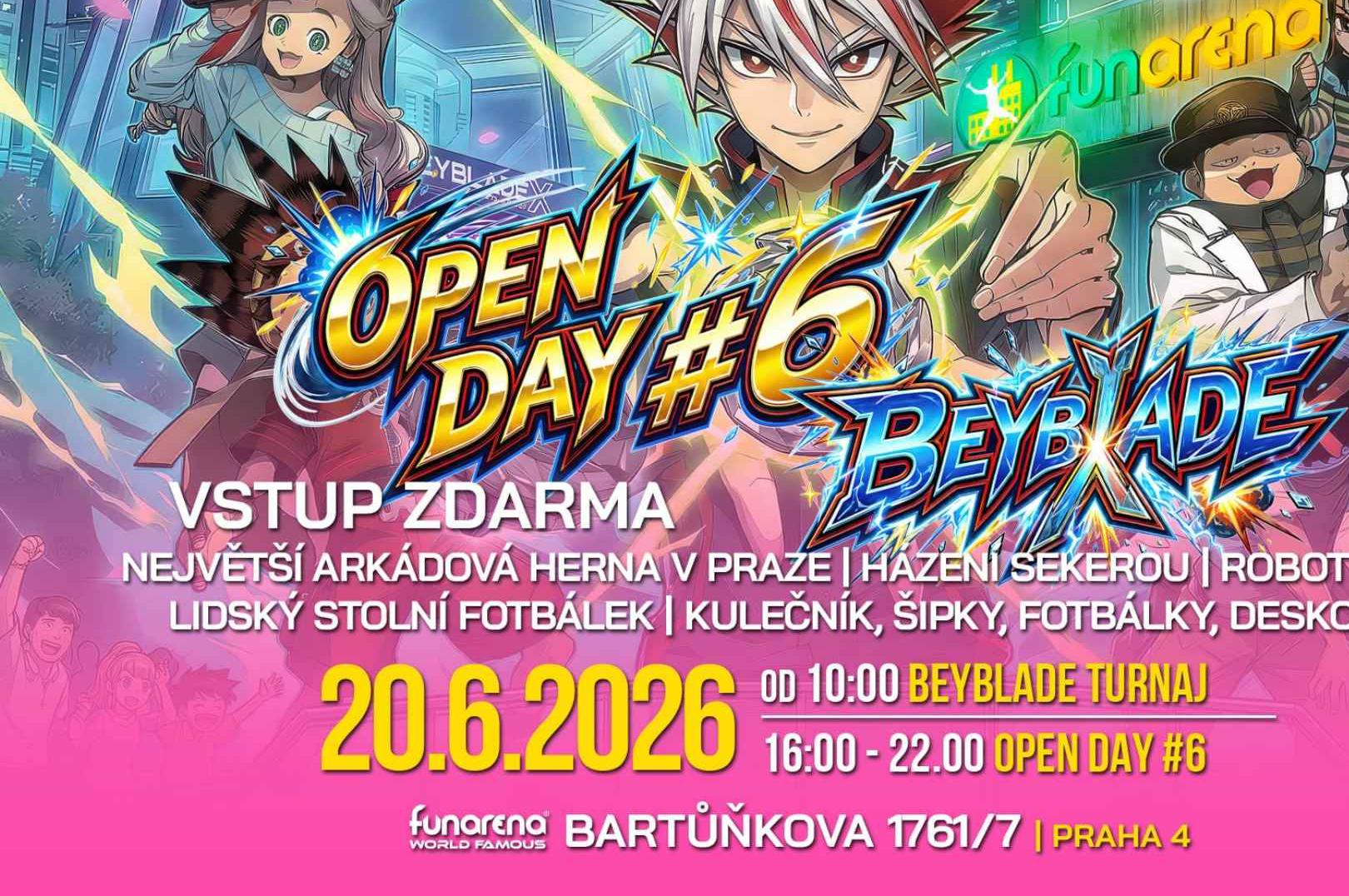 Fun Arena Open Day #6,  Beyblade turnaj a deskovky