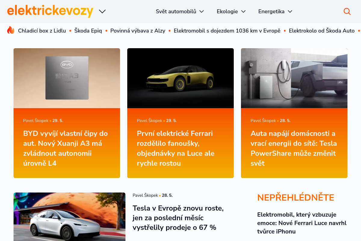 Elektrickevozy.cz