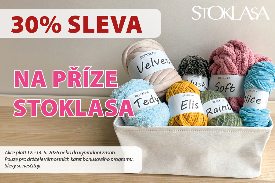 Sleva 30 % na příze Stoklasa - Oslavte Den pletení