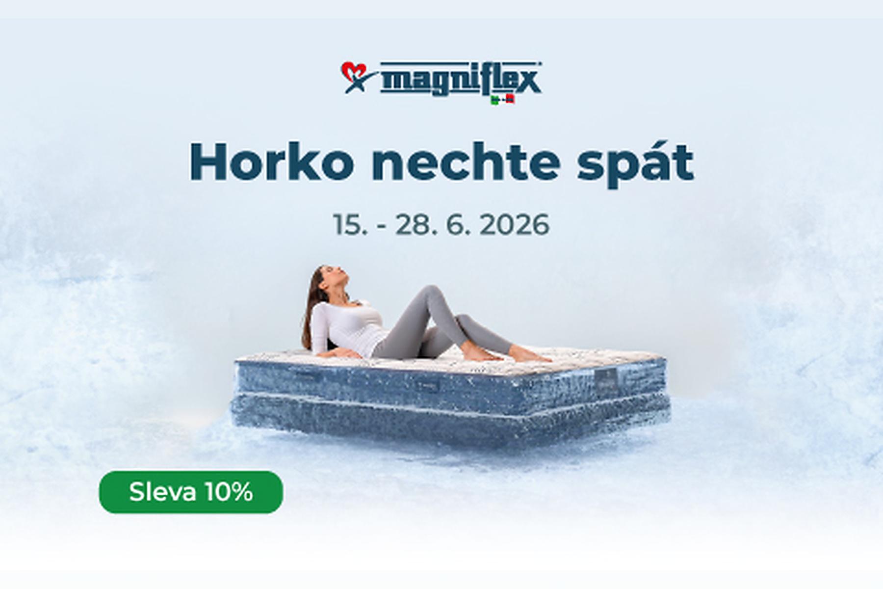 Horko nechte spát.  Nakupte Magniflex MagniCool