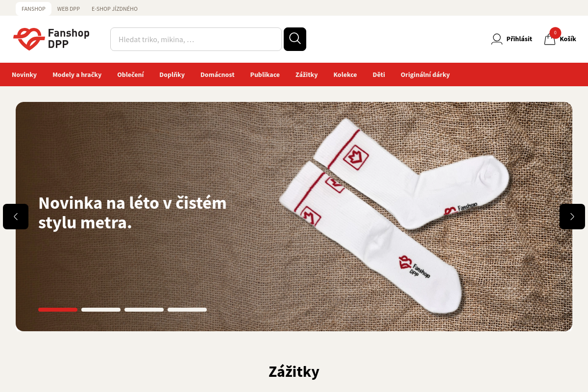Fanshop Dopravního podniku hl. m. Prahy
