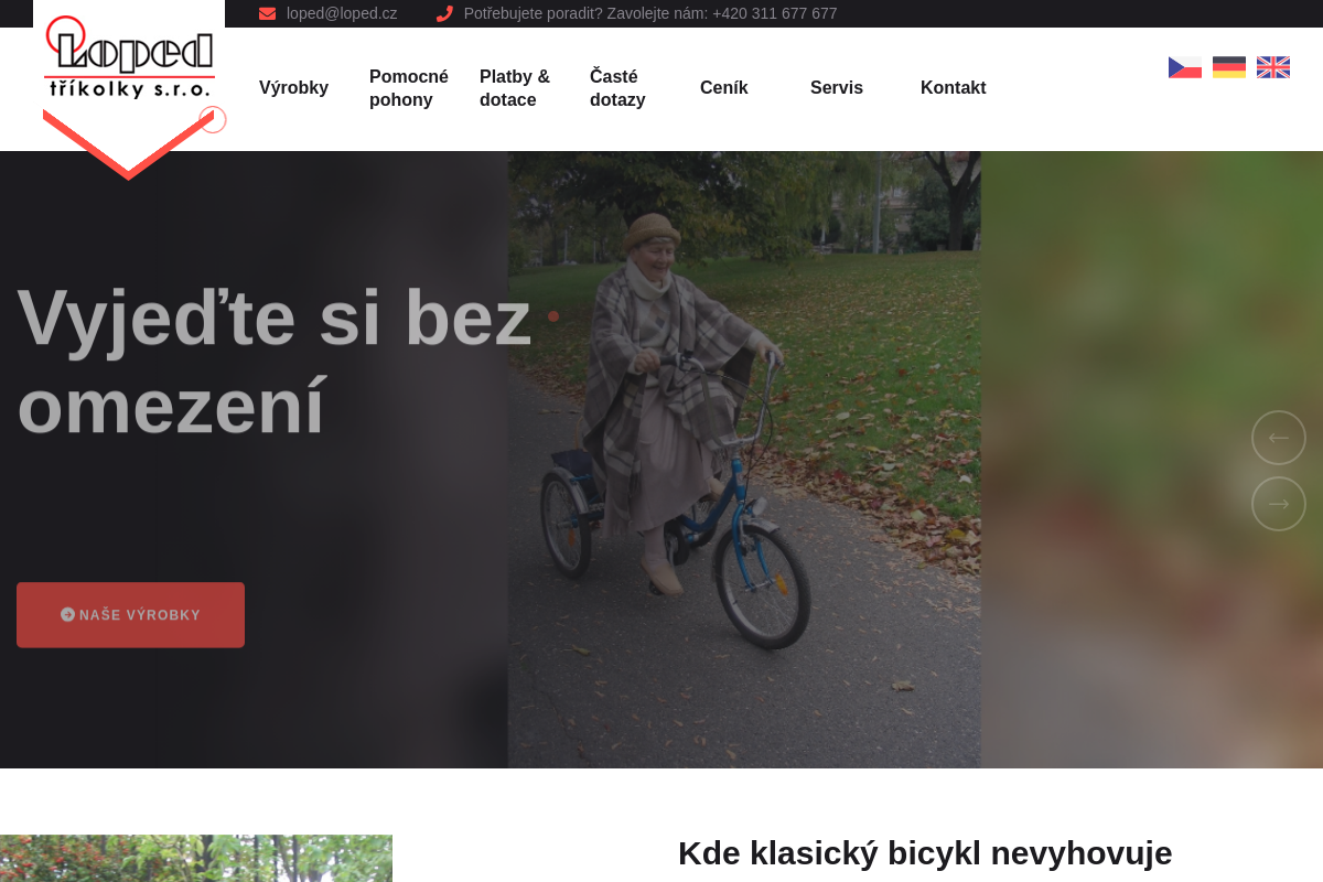 LOPED - tříkolky