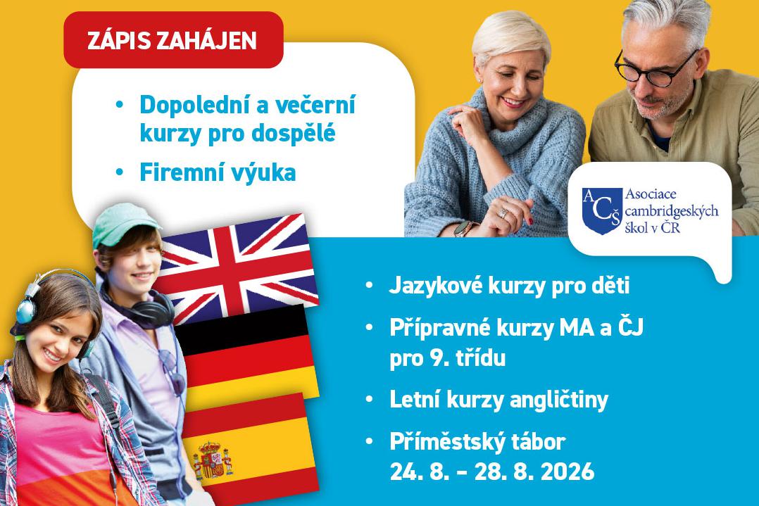 Zápis do jazykových kurzů zahájen