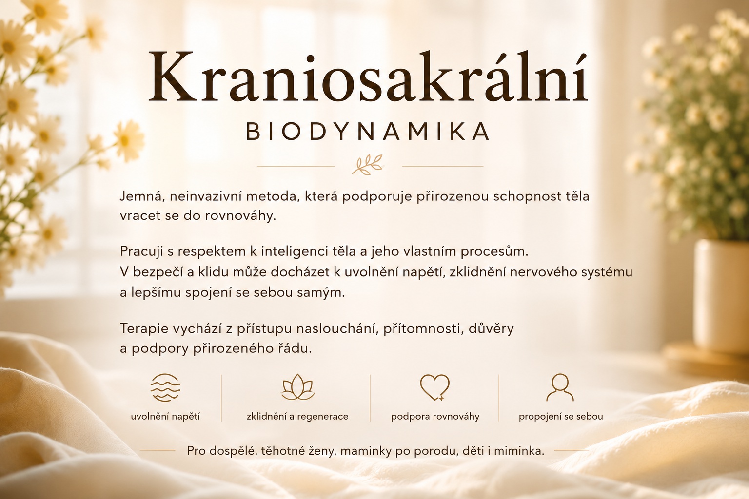 Uvolnění stresu a napětí | Kraniosakrální terapie