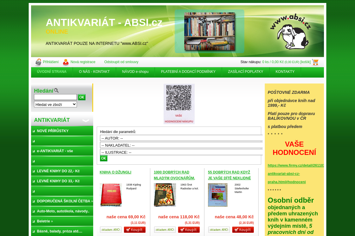 ANTIKVARIÁT - Absi.cz