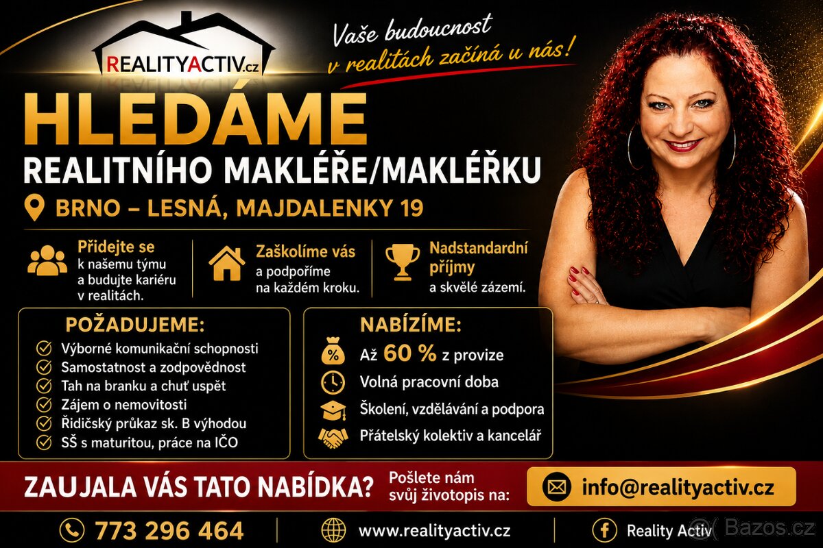 Hledáme realitního makléře/makléřku