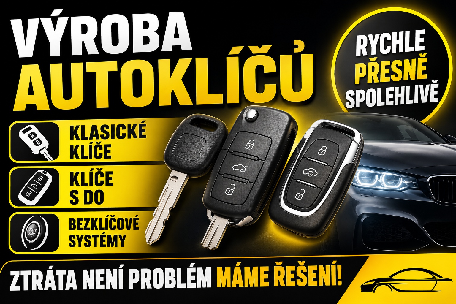 Kódování a čipování autoklíčů