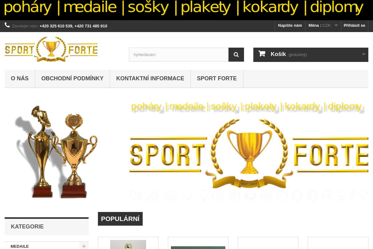 Pohary-medaile-sportforte.cz
